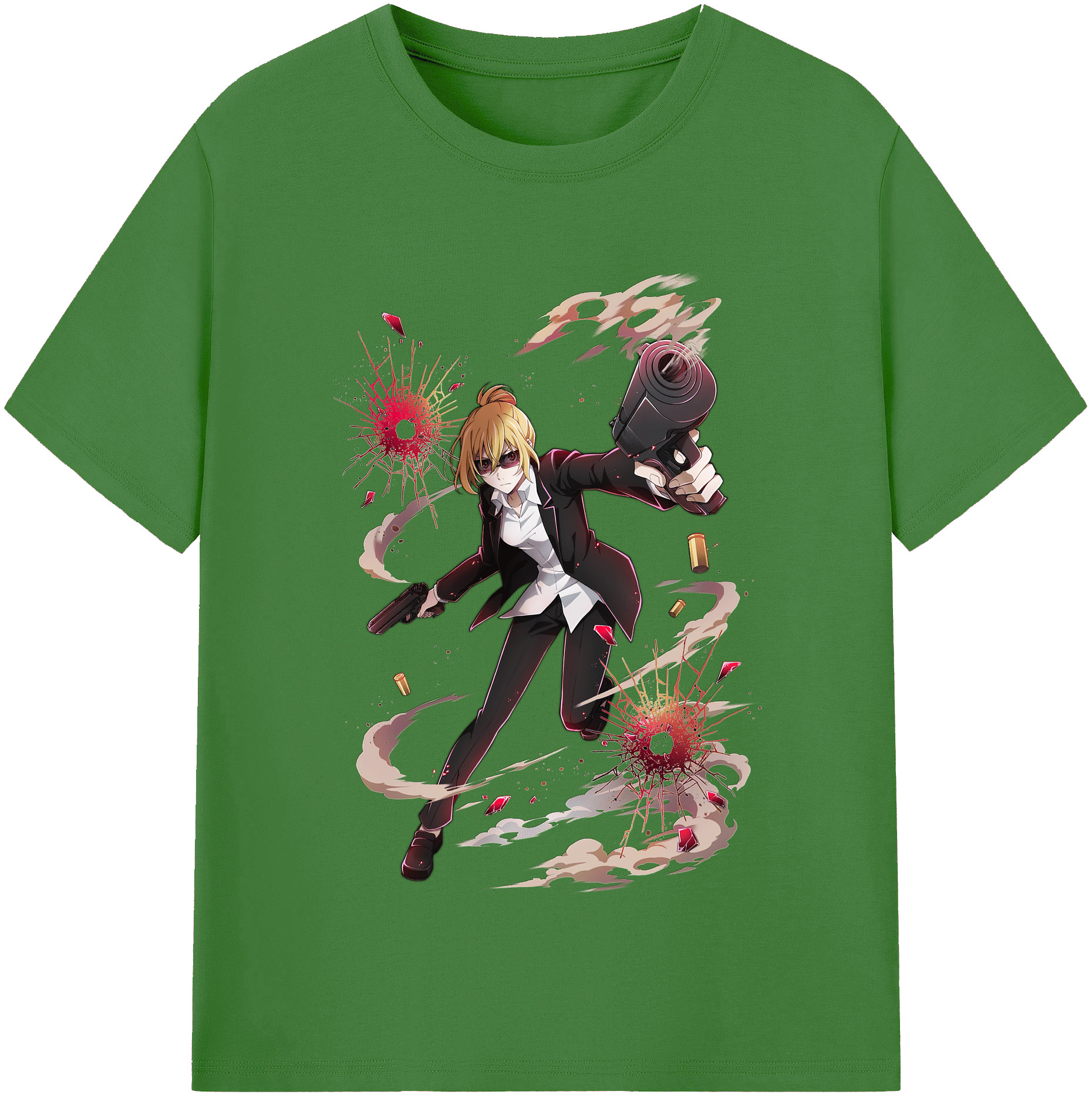 （画像用） 文豪ストレイドッグス Bungo Stray Dogs レディースカジュアルプリントTシャツ（綿100％）